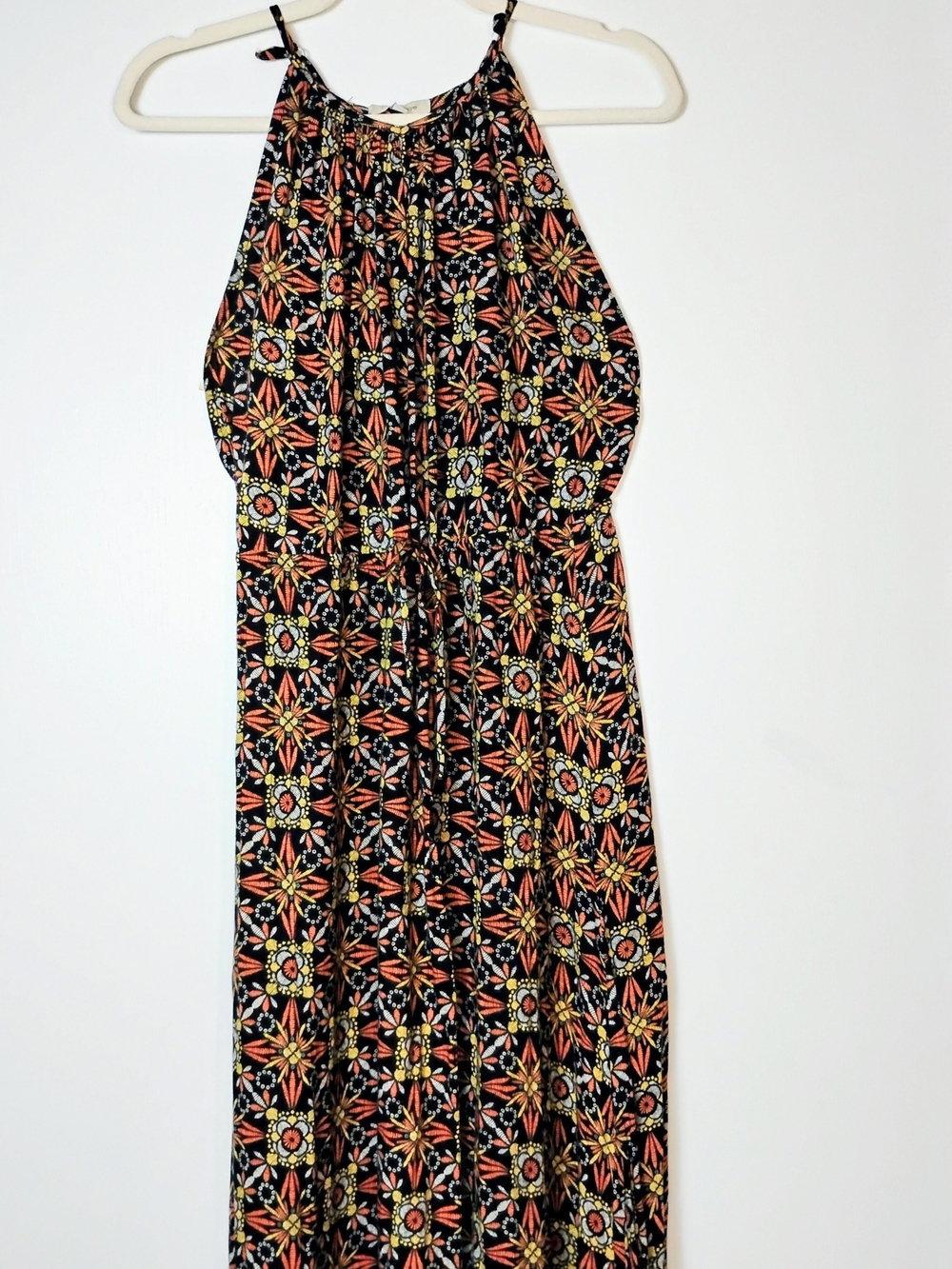 Flynn Sky Floral Print Halter Maxi Dress